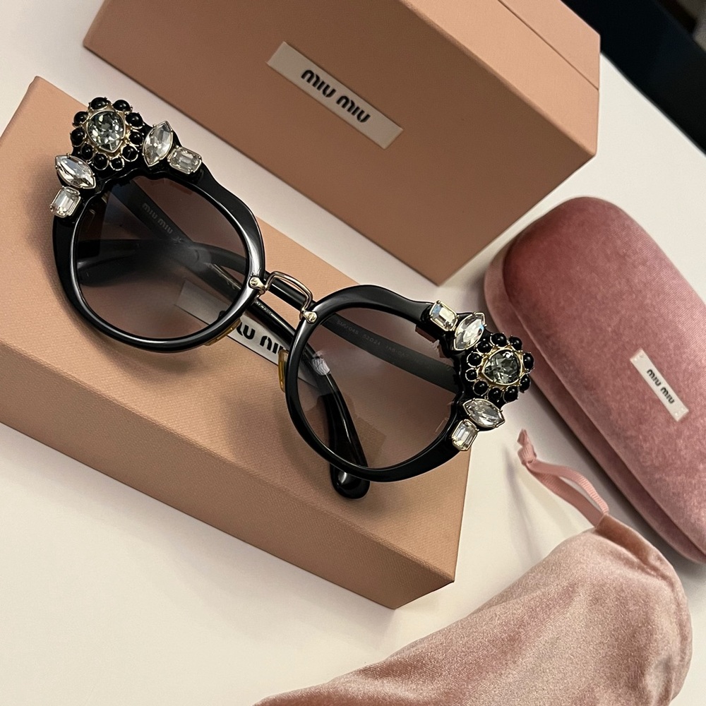MIU MIU RUNWAY EYEWEAR  | Crystal Jewel | One of a kind 🇮🇹 - Picture 5 of 8
